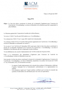 Note n°3 de l'ACM